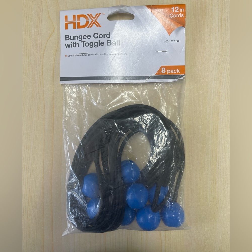 HDX Bungee Cord with Toggle Ball 8 Pack